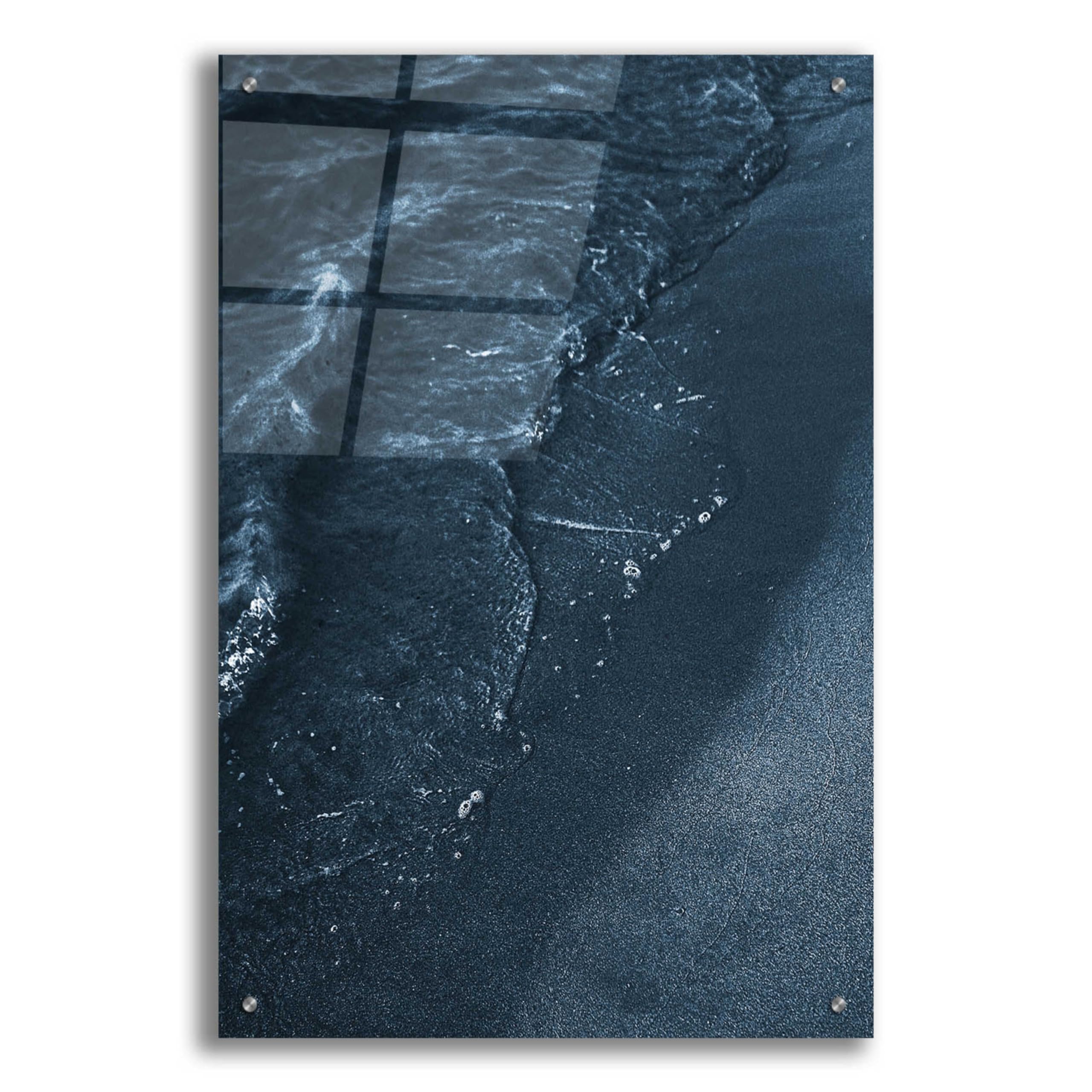 Epic Art 'Blue Beach' by Design Fabrikken - Premium Acrylic Glass Wall Decor 24x36 Inches - Perfect for Living Room, Bedroom & Office Decor