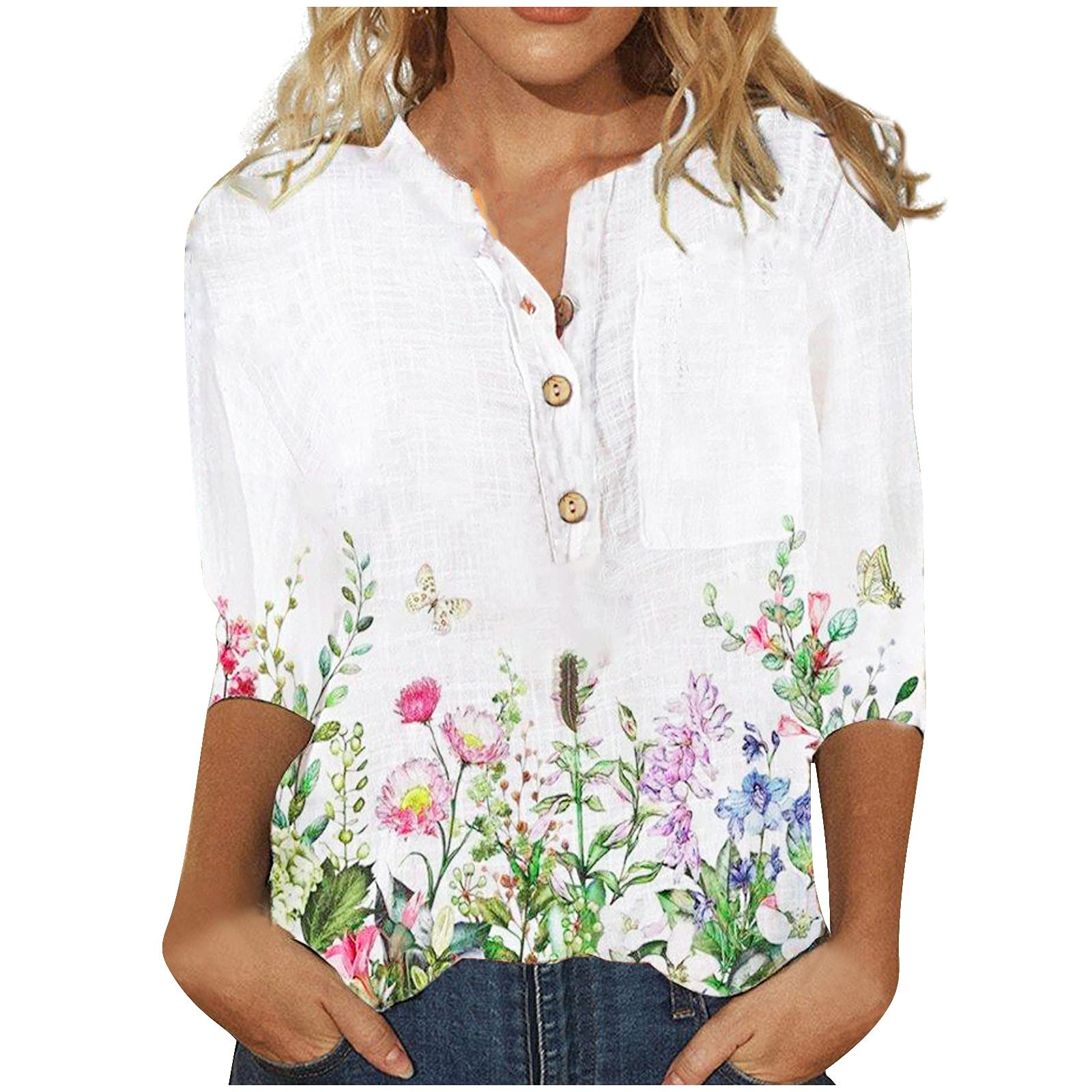 Plus Size Women's Work Blouses - Stretch Spandex Spliced Vest Tops for Office & Business Casual Wear - Comfortable White Professional Shirts for Curvy Women (Ideal for Office, Meetings & Corporate Events)