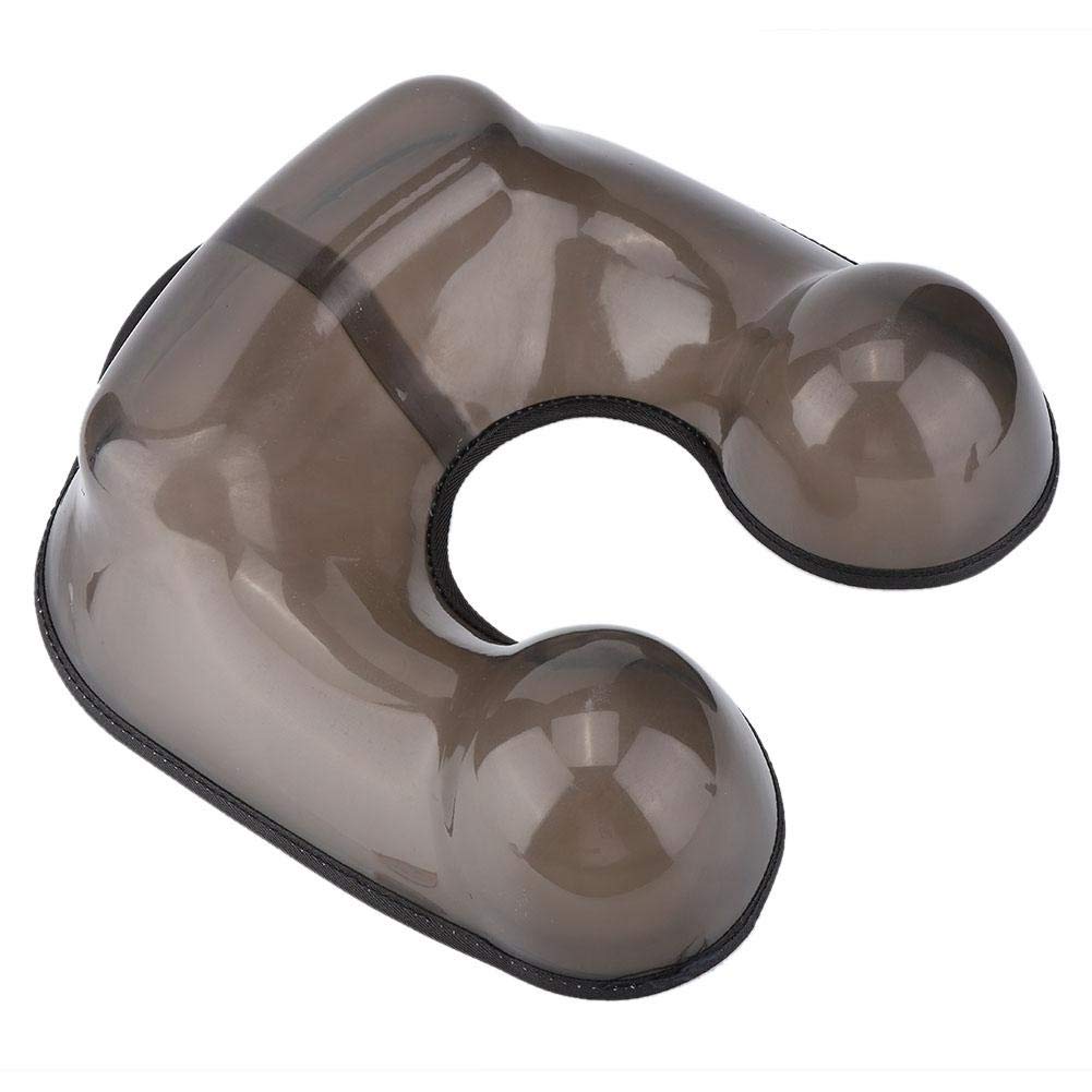 LZKW Durable Black PVC Hair Perm Neck Tray for Salon - Heavy Duty Styling Wash Basin with Comfortable Edge - Perfect for Hair Coloring, Perming & Washing in Beauty Salons & Home Use