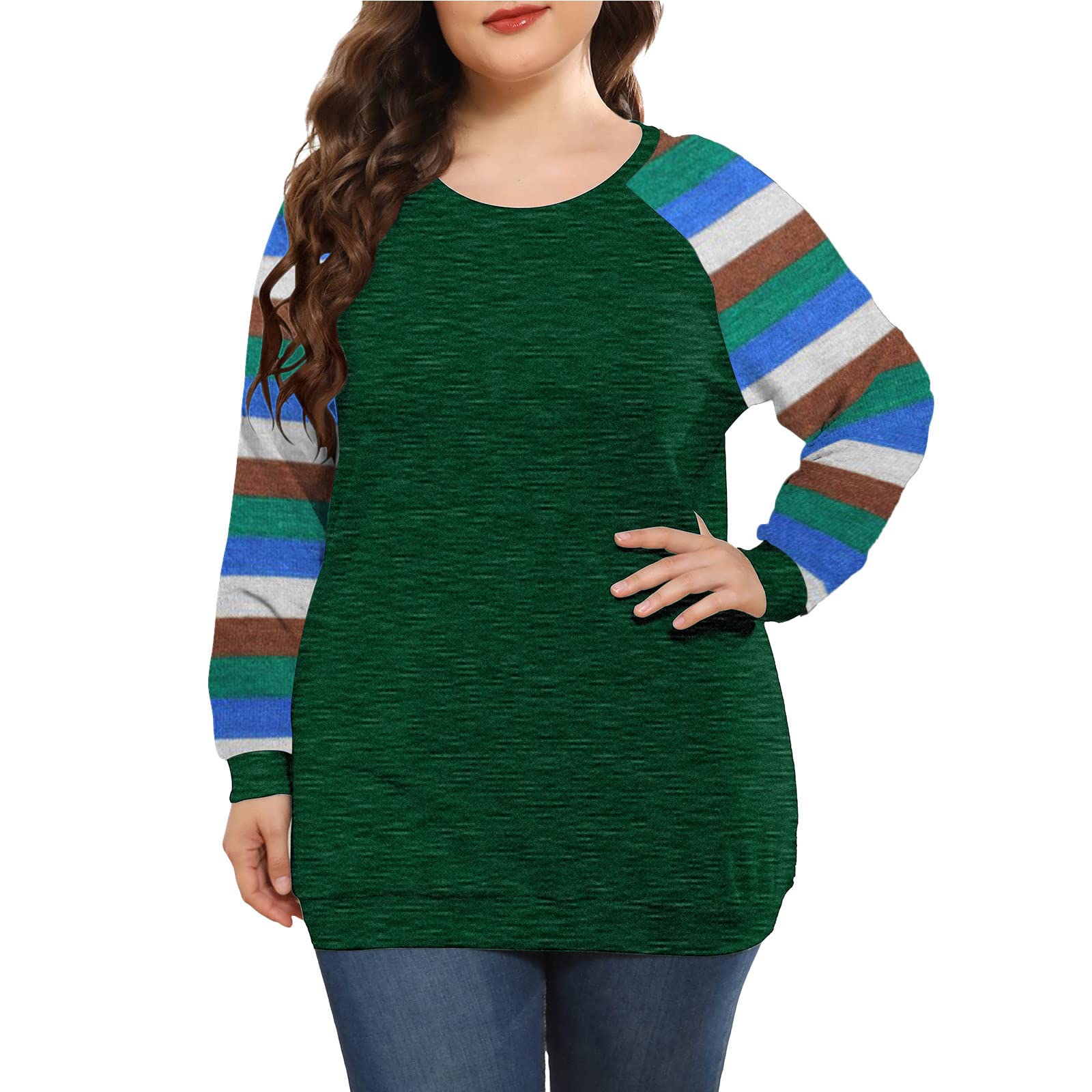 Women's Summer Tunic Tops - Floral Printed Raglan Sleeve Oversized Sweater for Work & Casual Wear | Lightweight Warm Pullover for Ladies | Perfect for Office, Travel and Weekend Outings