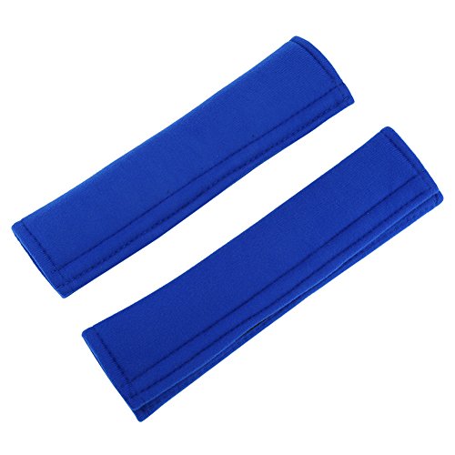 **Durable Car Belt Pads (2-Piece Set) - Soft Cushion Covers for Most Seat Belts - Blue & Black Options - Comfort & Safety for Long Drives & Daily Commutes**