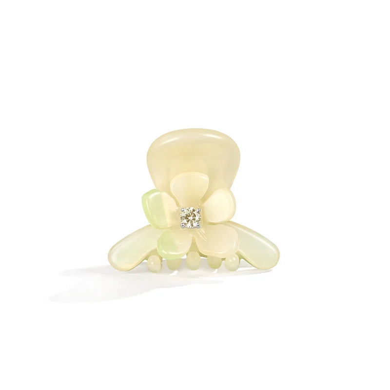 Jasmine Small Hair Claw Clip - Mini Hair Clips for Women, Girls - Non-Slip Grip for Fine, Thin Hair - Perfect for Ponytails, Buns & Updos (Set of 4)