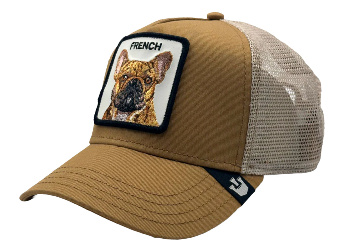 Goorin 'The French Frenchie' Khaki Trucker Style Baseball Cap - Perfect for Outdoor Adventures & Casual Streetwear