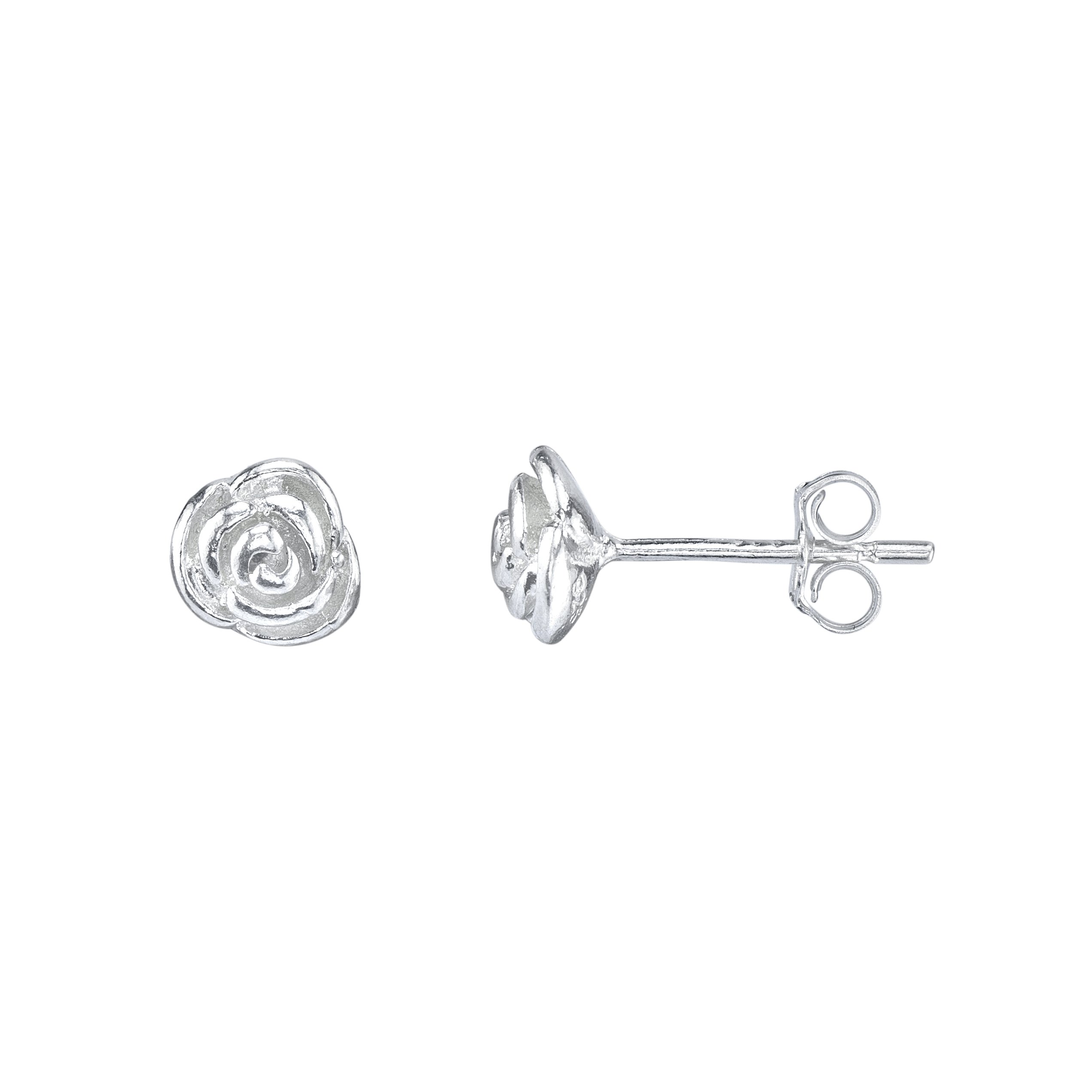 925 Sterling Silver Rose Flower Stud Earrings - Hypoallergenic Jewelry for Women, Gift for Her, Valentine's Day, Anniversary & Everyday Wear