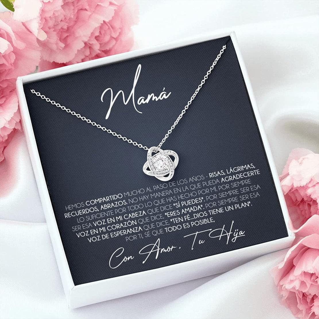 Regalo Para Mamá De Hija - Collar Madre e Hija - Para Mi Madre - Cumpleaños De Mamá - Regalo Día De Las Madres - Mejor Regalo Para La Mejor Mamá - Birthday, Vacation, Christmas Gifts - VIGIFSANA - Perfecto Para Aniversarios, Celebraciones Familiares y Momentos Especiales