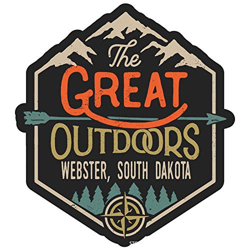 Webster South Dakota The Great Outdoors Souvenir - 4 Inch Fridge Magnet for Collectors & Travel Memories | Perfect for Refrigerators, Lockers & Office Decor