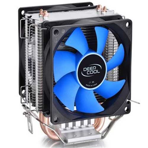 DeepCool 80x80x25mm Dual Ball Bearing CPU Cooling Fan - Compatible with LGA 1156/775/1150/1155/1151 Sockets - Quiet PC Cooling Solution for Gaming Rigs & Workstations