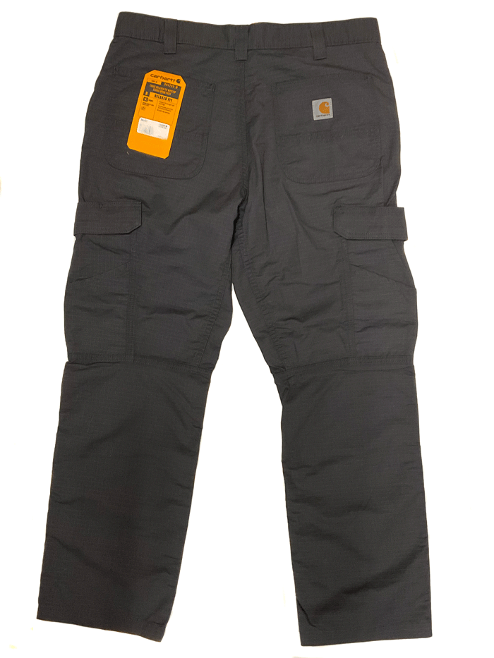 Carhartt 104200 029 Men's Relaxed Fit Ripstop Cargo Work Pants - Durable Shadow Khaki for Construction & Outdoor Jobs | Heavy Duty Workwear for Carpenters, Landscapers & Mechanics