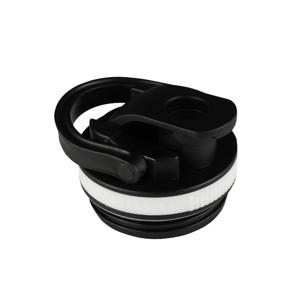 Black Lid with White Band