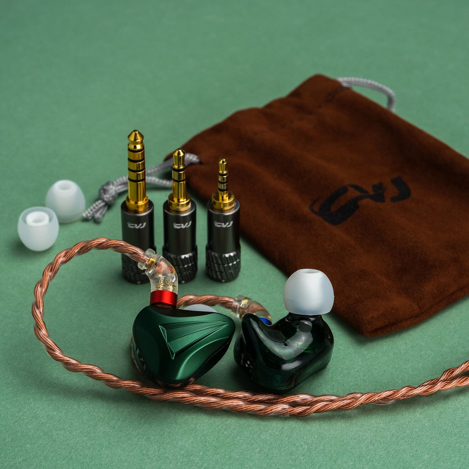 CVJ Freedom 1DD + 4BA Hybrid Driver In-Ear Monitors - High Resolution Audiophile IEMs for Music, Gaming & Studio Monitoring
