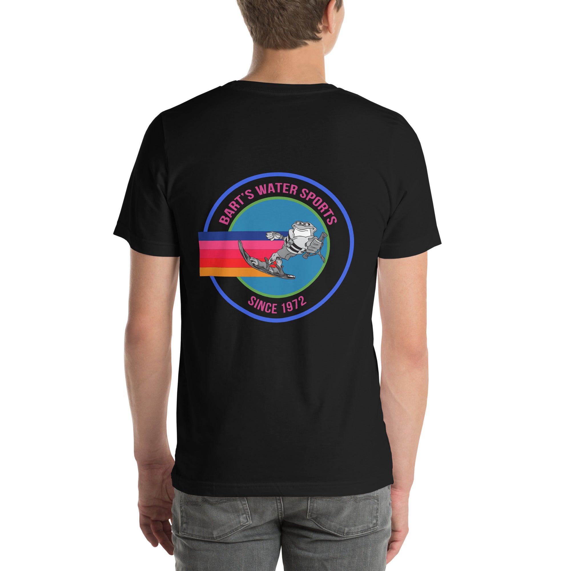 Frog Slalom Ski Unisex T-Shirt - Bart's Water Sports - Perfect for Wakeboarding, Waterskiing & Lake Adventures