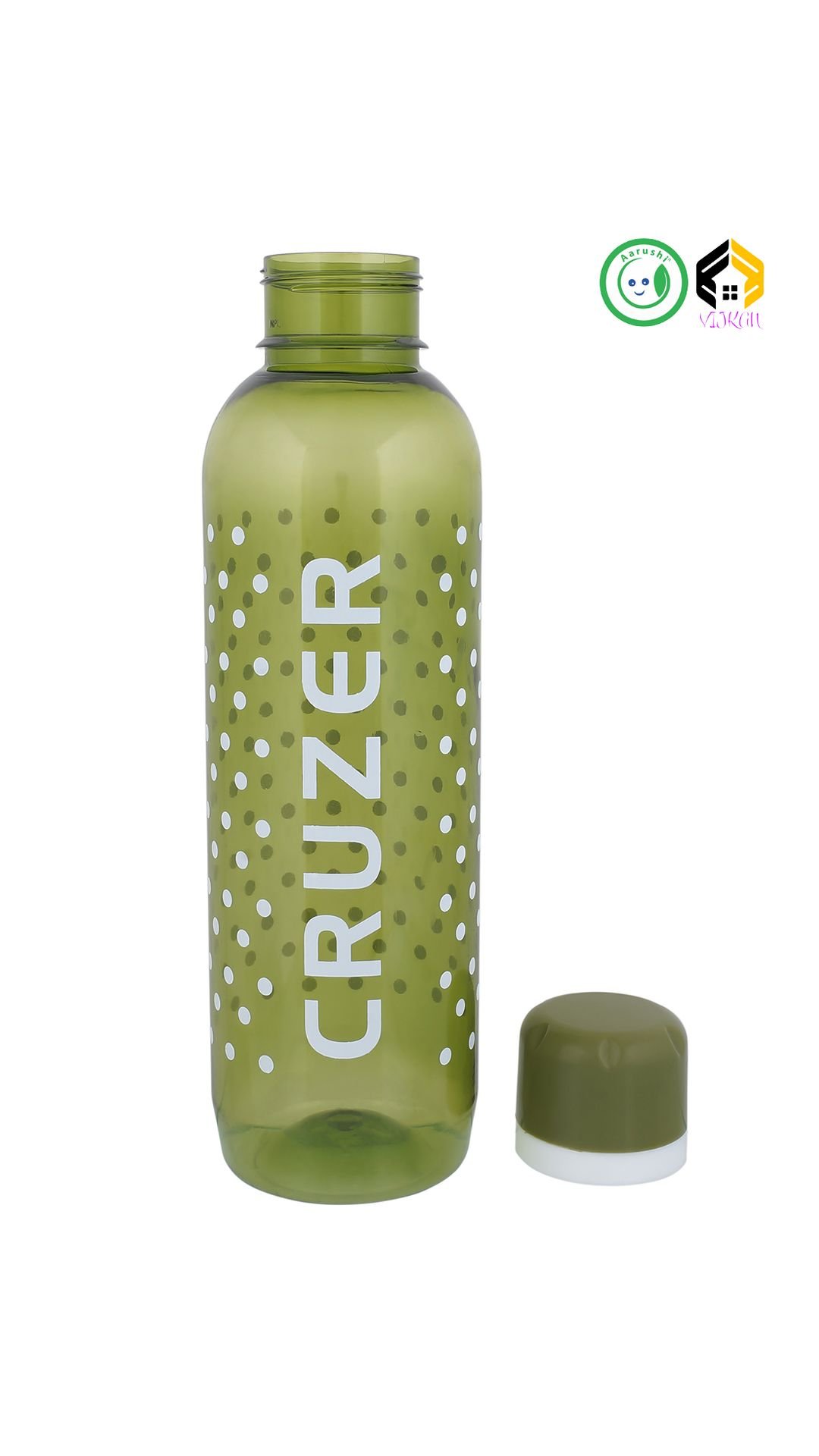 Aarushi BPA-Free Food Grade Plastic Water Bottle Set of 3 | Reusable Leak-Proof Multicolor Bottles for Gym, School, Office & Outdoor Activities