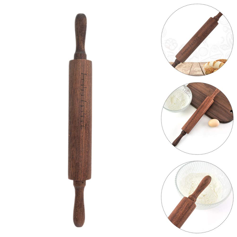 1pc Non-Stick Wooden Rolling Pin - Dough Roller for Baking, Pastry, Dumplings & Cookies - Perfect for Homemade Pies, Pizza Dough & Craft Projects
