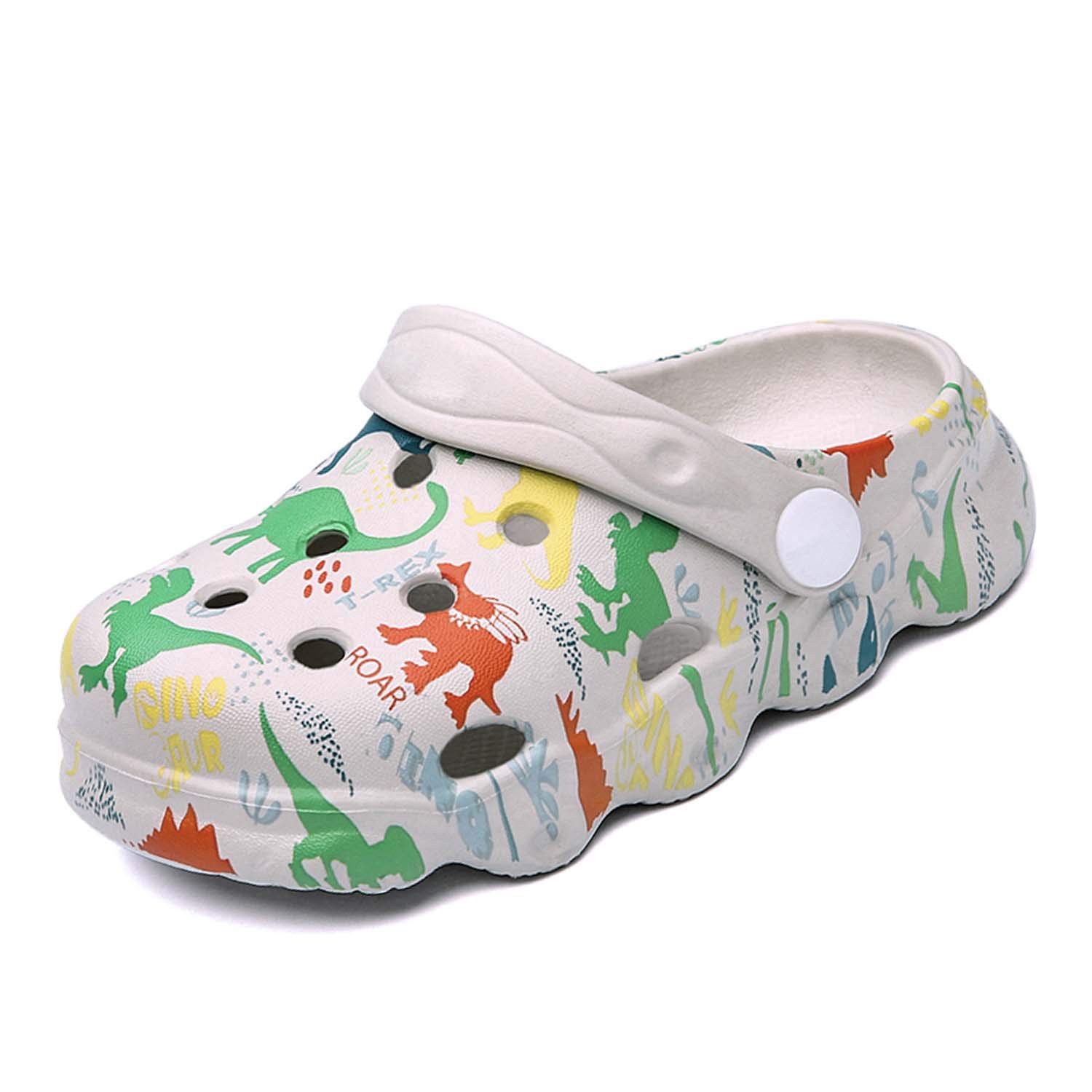 **Kids Garden Clogs Slip-On Shoes for Boys & Girls - Cute Cartoon Waterproof Shower Sandals - Perfect for Pool, Beach & Outdoor Play**