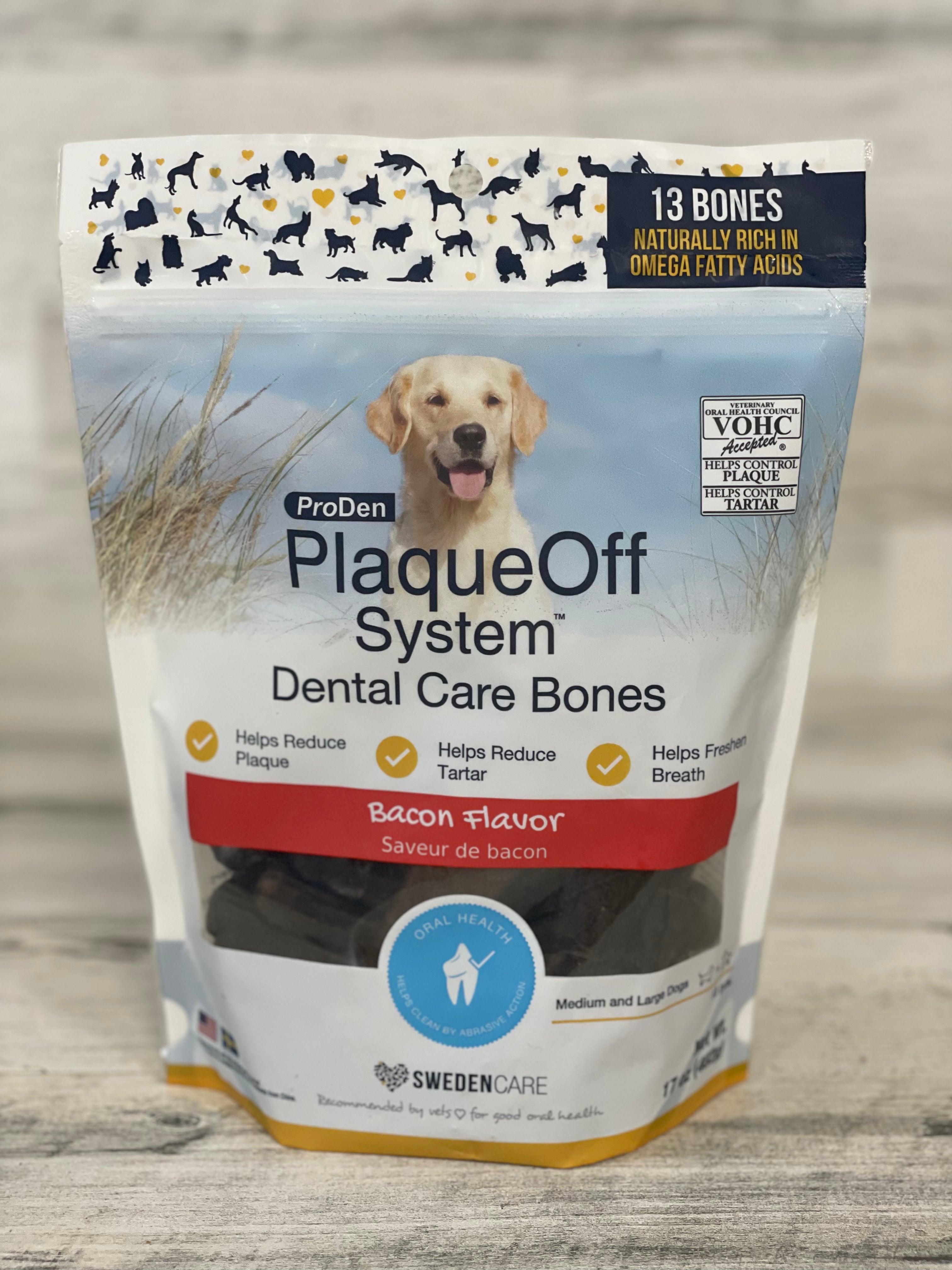 ProDen PlaqueOff System for Dogs - 17oz Bacon Flavor Dental Care Powder | Reduce Tartar & Bad Breath | Perfect for Daily Oral Hygiene & Dental Health Maintenance