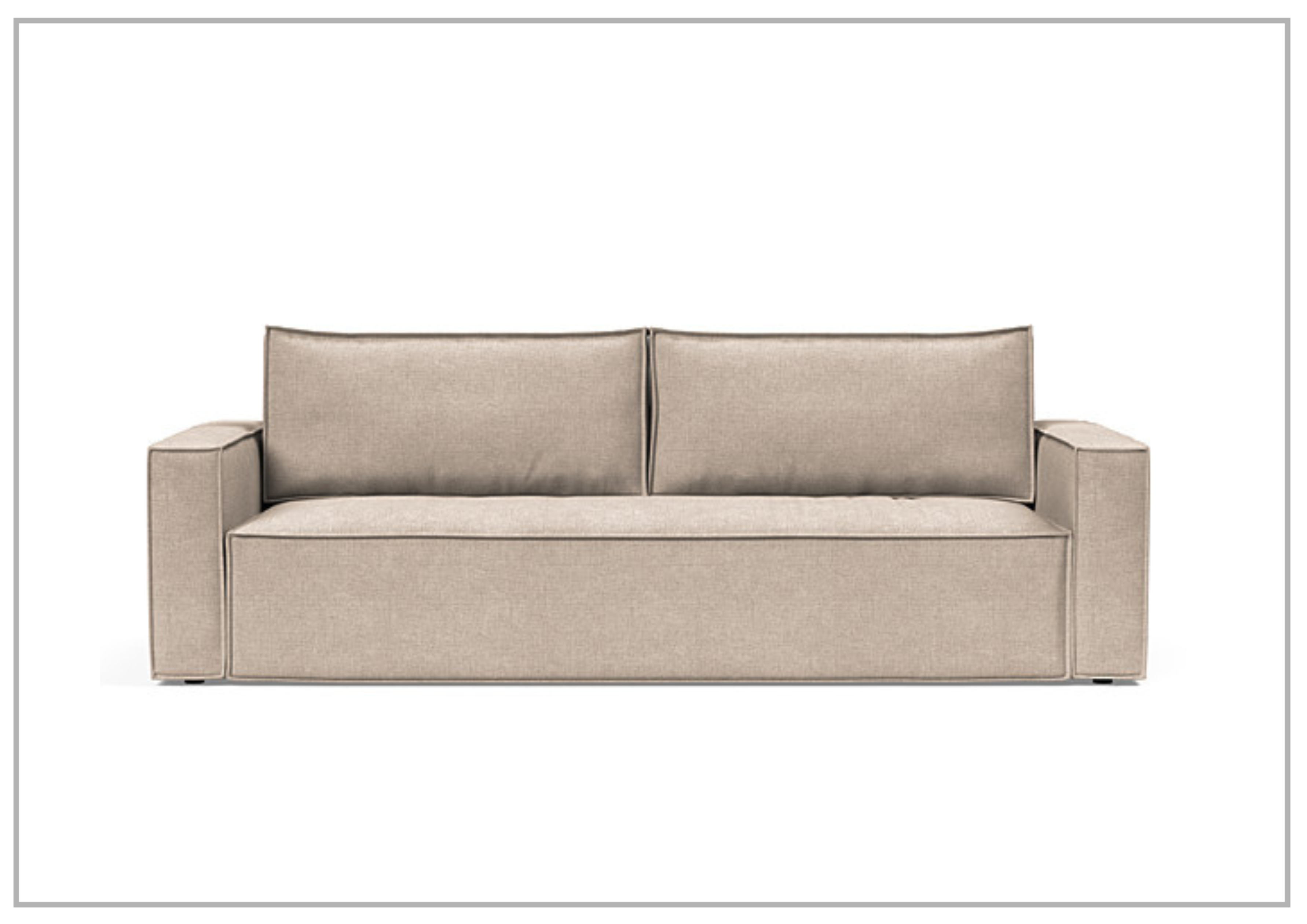 Innovation Living Newilla 2-Seater Convertible Fabric Sofa Bed - Comfortable Sleeper Sofa for Small Spaces, Guest Rooms & Apartments