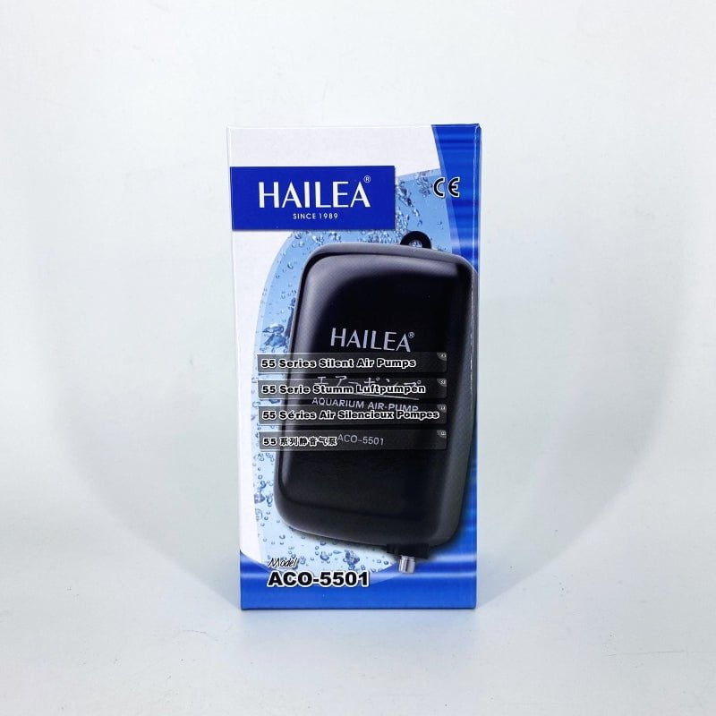 HAILEA Silent Air Pump ACO 5500 Series - Ultra Quiet Aquarium Air Pump with Single/Double Outlet for Fish Tank, Pond & Hydroponics System