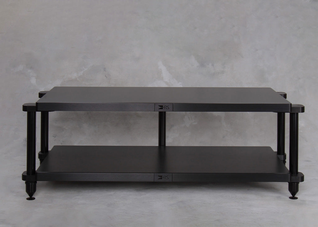 HRS EXRD Dual Monitor Audio Stand - Adjustable Double Width Speaker Mount for Studio, Gaming & Home Theater Setup
