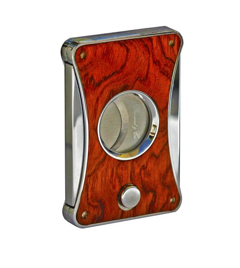 Premium Brizard & Co Elite Series 2 Bubinga Wood Cigar Cutter - Luxury Handcrafted Guillotine Cutter for Perfect Cuts | Perfect for Cigar Aficionados, Gifts & Special Occasions
