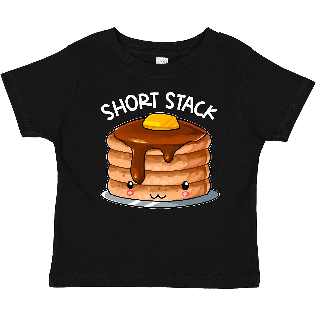 Inktastic Cute Pancake Breakfast Baby T-Shirt - Adorable Stacked Pancake Graphic Tee for Toddlers & Infants - Perfect for Family Breakfast, Playdates & Photo Shoots