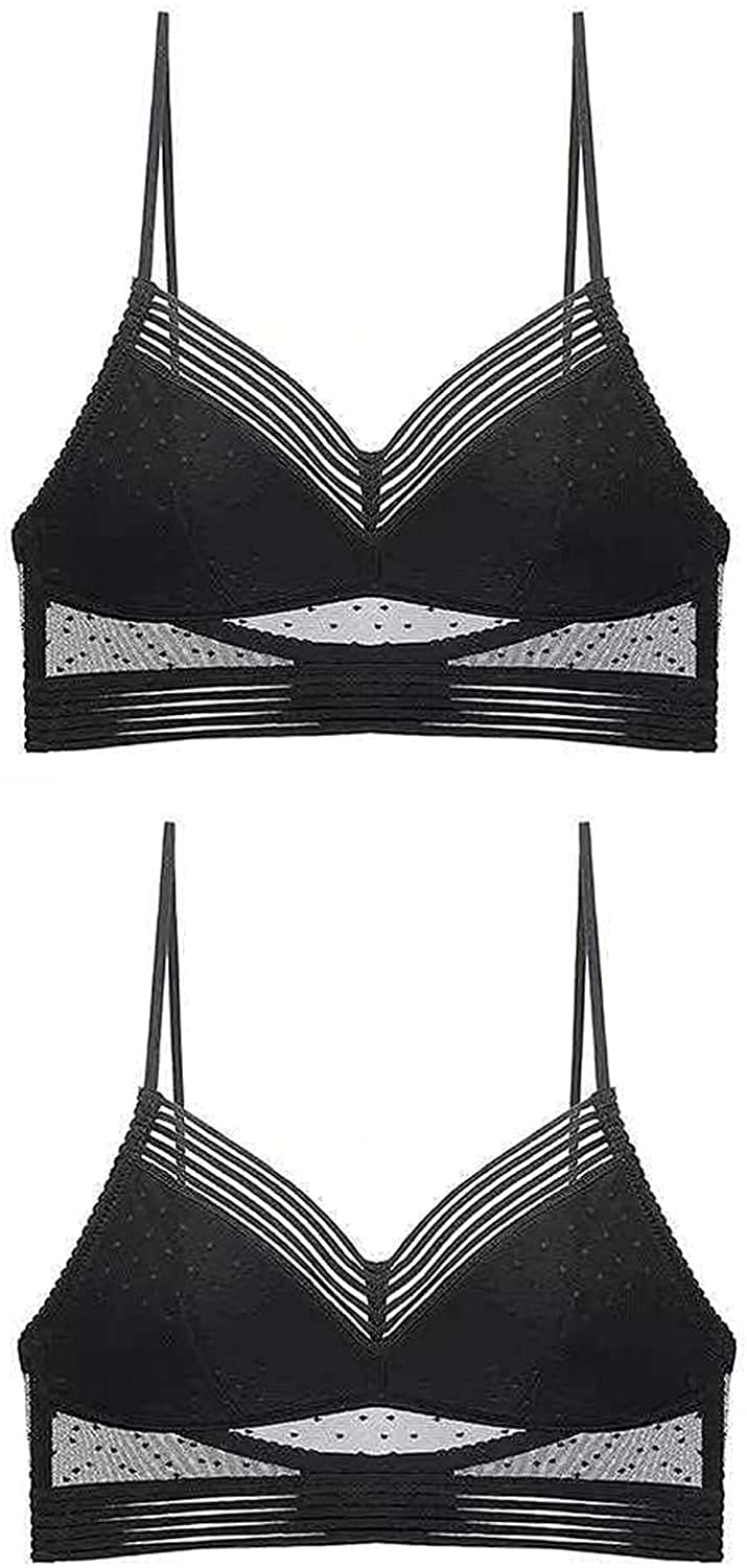 Starry Wireless Lace Bra - Low Back Push Up Bra with U-Back Design for Comfort & Lift | Perfect for Evening Wear, Date Nights & Special Occasions