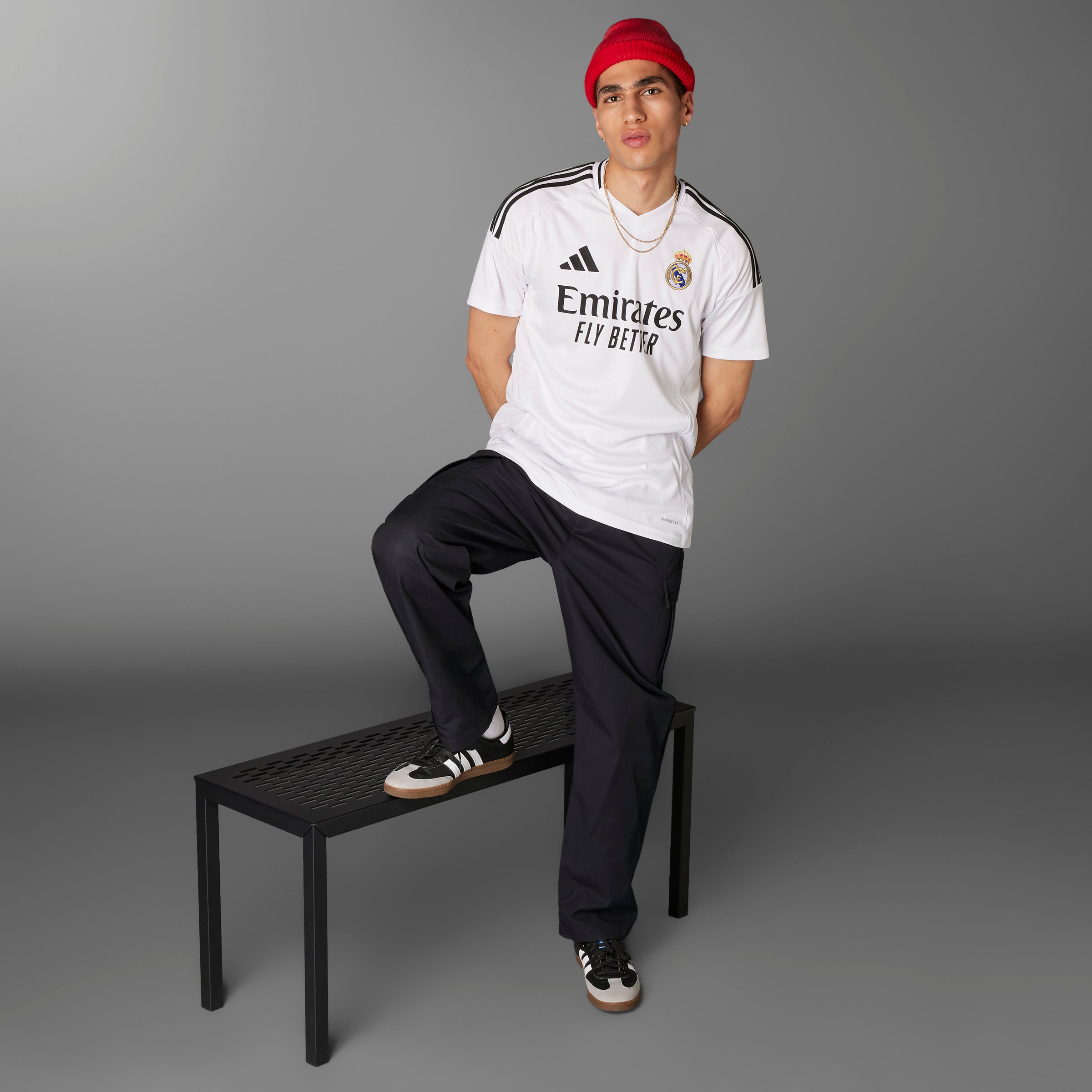 Adidas Real Madrid 24/25 Home Short Sleeve Soccer Jersey - Authentic Football Shirt for Men, Women & Kids - Perfect for Matches, Training & Fan Support