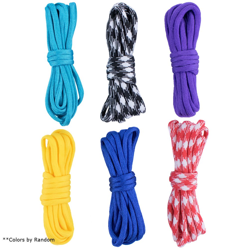 Heavy Duty Paracord Bracelet Maker Kit with 6 Paracord Hanks & Quick Release Buckles - DIY Braiding & Weaving Tool for Survival, Camping, Hiking, and Outdoor Activities - Perfect for Crafting Durable Wristbands and Keychains