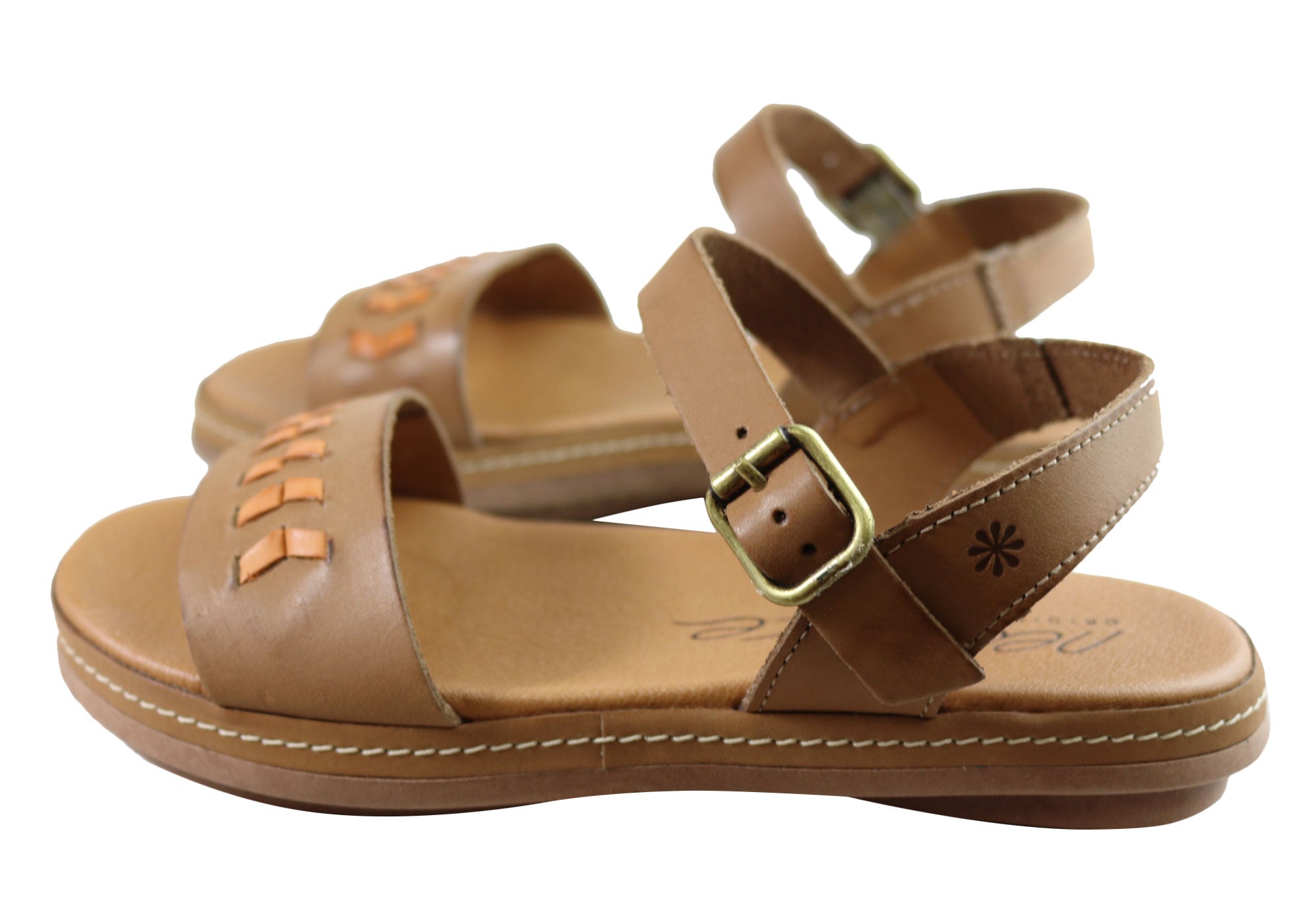 New Face Paradise Women's Comfortable Leather Sandals - Handmade in Brazil - Perfect for Beach, Vacation & Summer Outfits