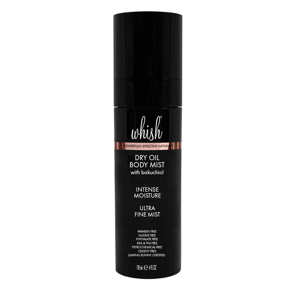 Natural Dry Oil Body Mist with Bakuchiol - Hydrating & Anti-Aging Spray for Glowing Skin | Perfect for Daily Moisturizing & Nighttime Skincare Routine