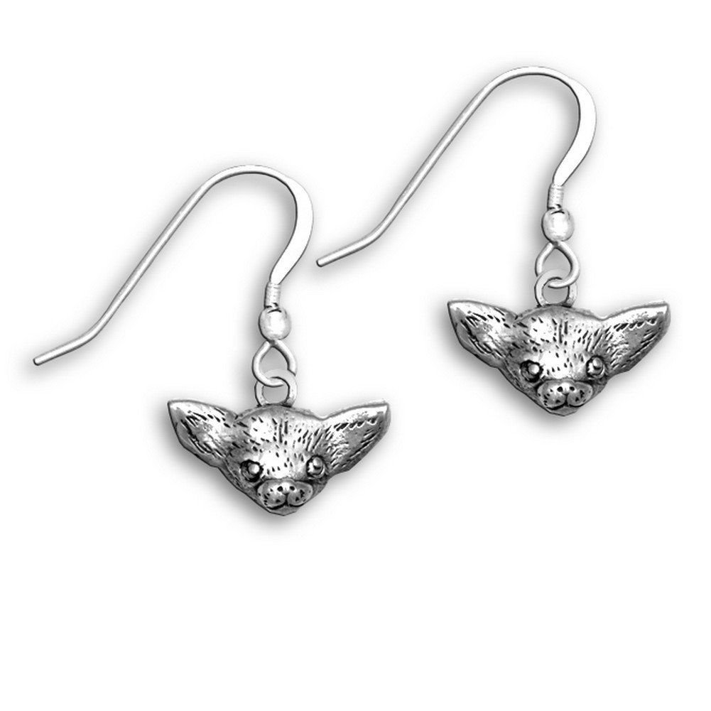 Sterling Silver Chihuahua Dog Stud Earrings - Dainty Pet Jewelry for Women - Perfect Gift for Dog Lovers & Everyday Wear