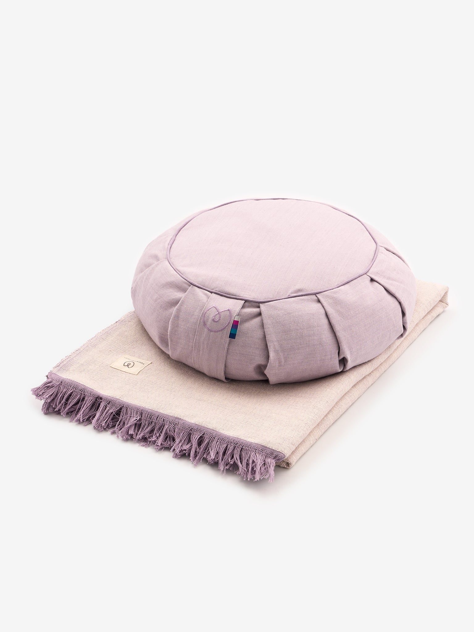 Organic Cotton Chambray Zafu Meditation Cushion by Yogamatters - Premium Yoga & Zen Sitting Pillow for Home Meditation, Yoga Practice & Relaxation