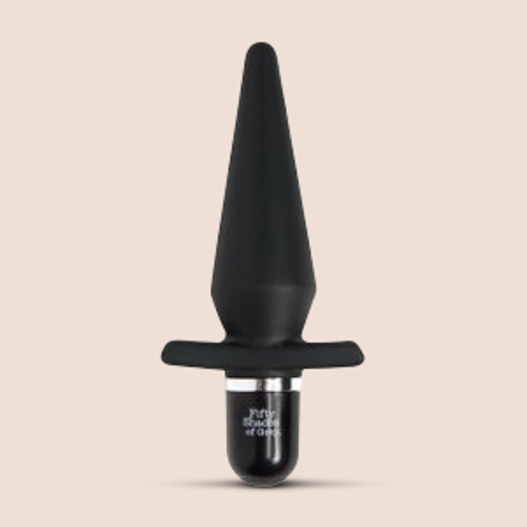 Fifty Shades of Grey Deluxe Vibrating Butt Plug - 10 Speed Remote Control Anal Plug for Couples & Solo Play | Perfect for BDSM, Roleplay & Sensual Exploration