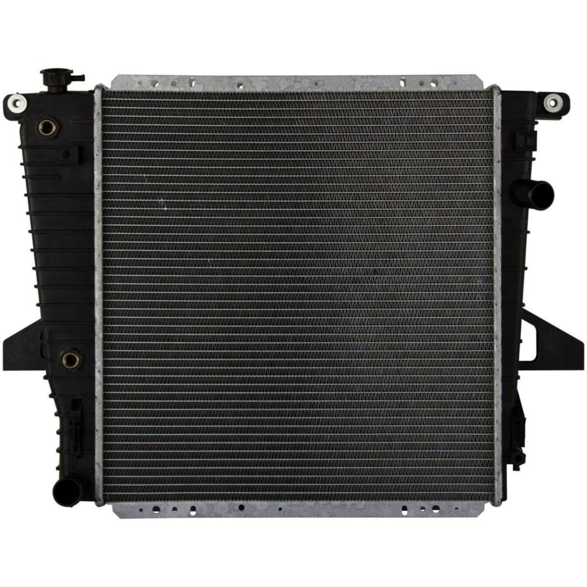 1pc Automatic 2 Row Aluminum Automotive Radiator CU1728 - High Performance Cooling for Trucks, SUVs & Cars - Perfect for Off-Roading, Towing & Hot Weather Driving