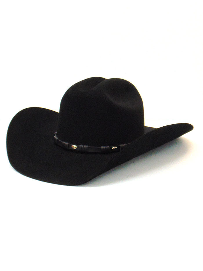 Justin JF0657TOWN BLK 6X Townes Western Felt Cowboy Hat for Men - Black - Perfect for Rodeo, Country Music Festivals & Outdoor Adventures