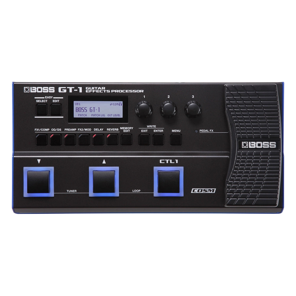 Boss GT-1 Multi-Effects Guitar Processor Pedal with 99 Presets - Compact & Portable for Live Performance, Studio Recording & Practice