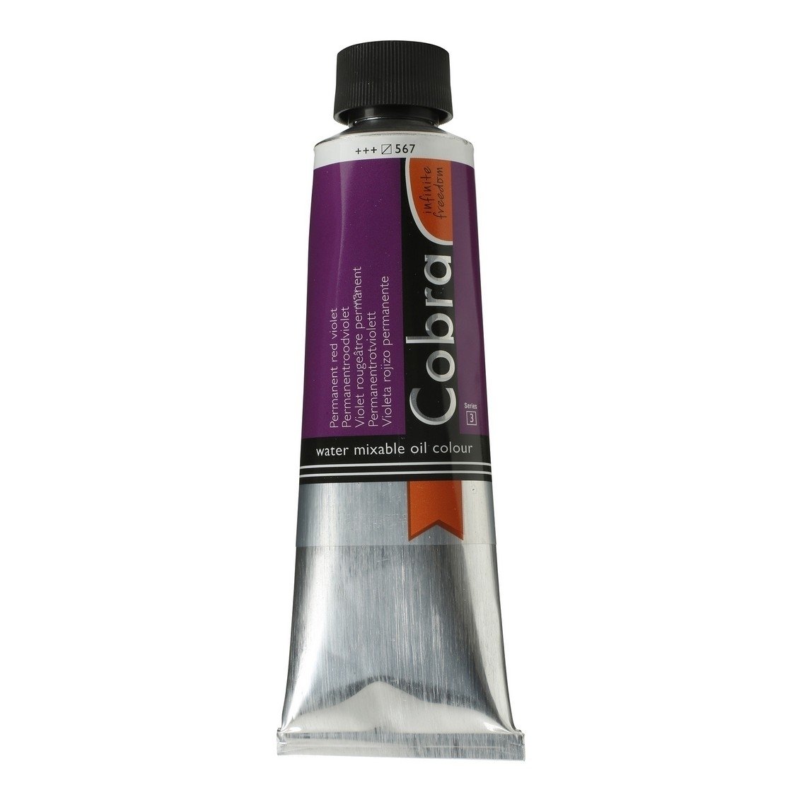 Canson Cobra Water-Mixable Oil Paint - 150ml Tube of Permanent Red Violet | Professional Artist Grade for Canvas Painting & Oil Sketching