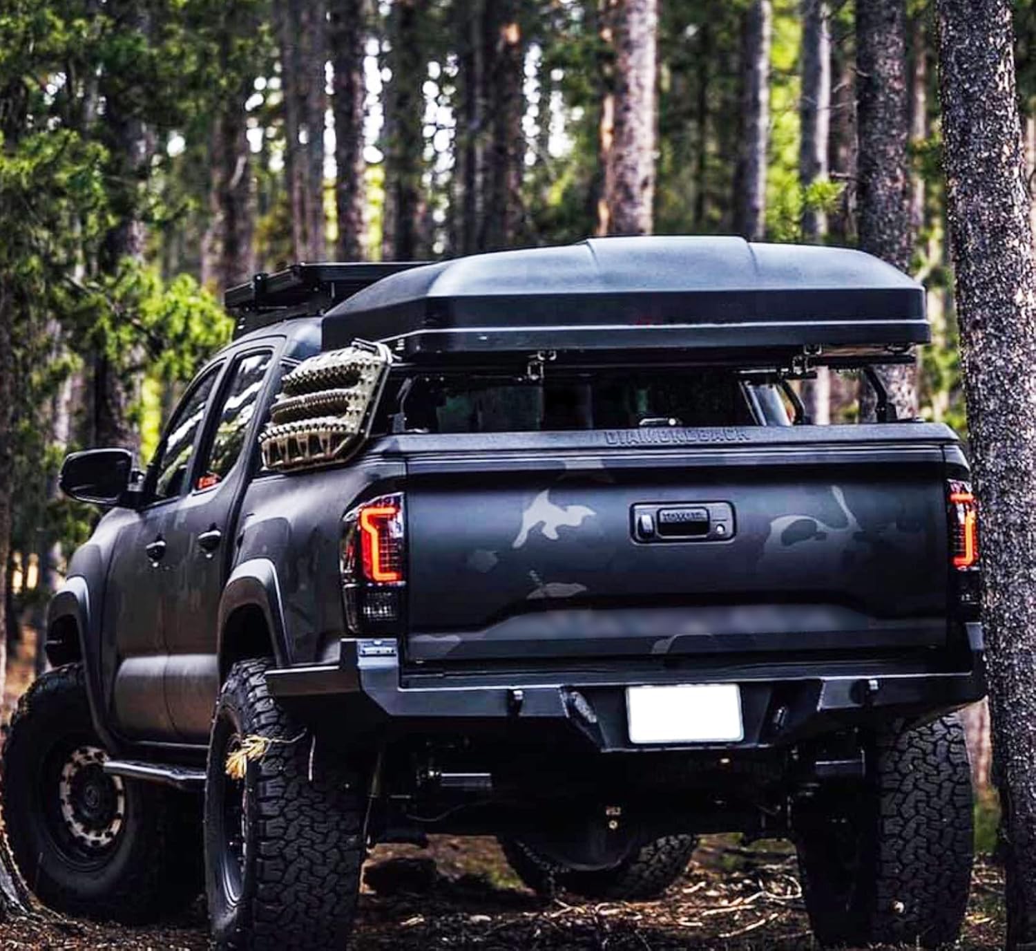 WOLFSTORM LED Tail Light Assembly for 2016-2023 Toyota Tacoma - Smoked Lens - 1 Pair - New LED Design - Upgrade for Enhanced Visibility & Style - Perfect for Off-Roading & Night Driving