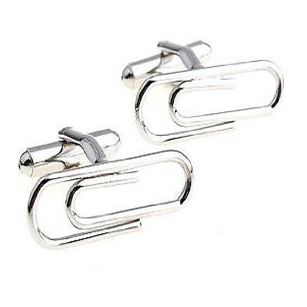Unique Paper Clip Cufflinks for Men - Fun Office Supplies & Stylish Accessories for Business, Weddings, and Formal Events