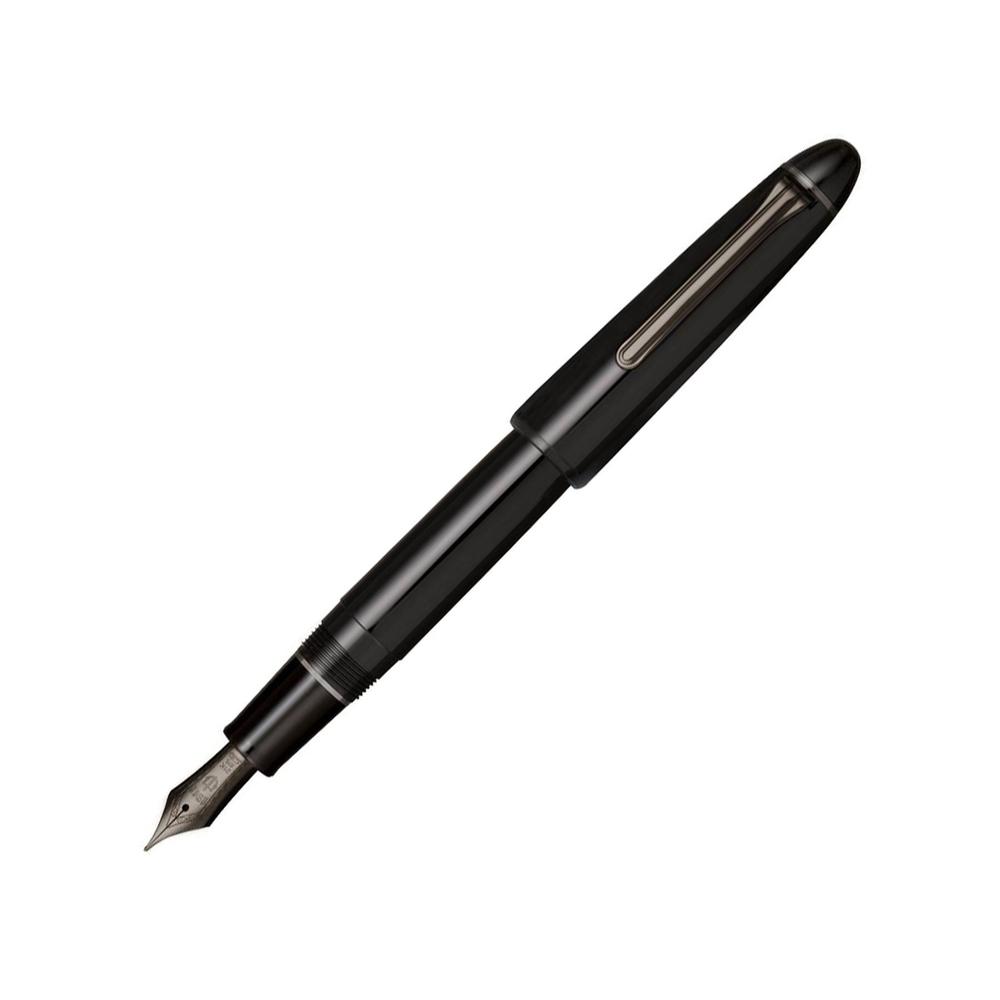 Sailor 1911 Large Blackout Fountain Pen - Premium Black Writing Instrument for Calligraphy, Journaling & Professional Use