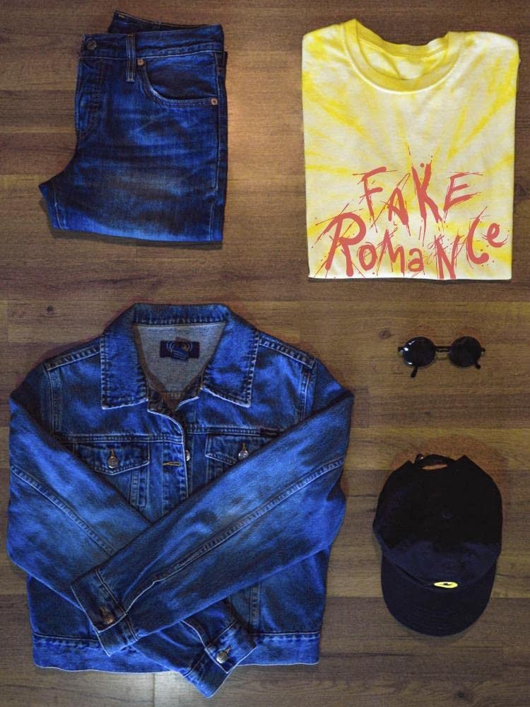Smartprints Fake Romance Tie Dye Cyclone Men's T-Shirt - Trendy Graphic Tee for Casual Wear, Street Style & Festival Outfits