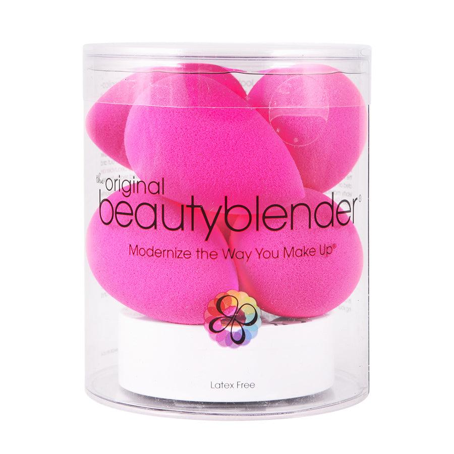 Beautyblender Original Pink Makeup Sponge Set - 6 Pack with Solid Cleanser for Flawless Foundation & Concealer Application - Perfect for Professional Makeup Artists & Everyday Use