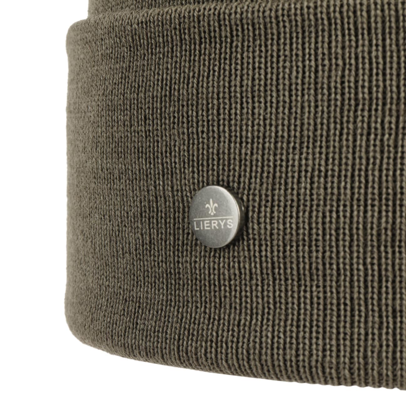 Lierys GOTS Certified Merino Wool Knit Hat with Foldable Cuff - Warm Winter Beanie for Outdoor Activities, Skiing & Hiking