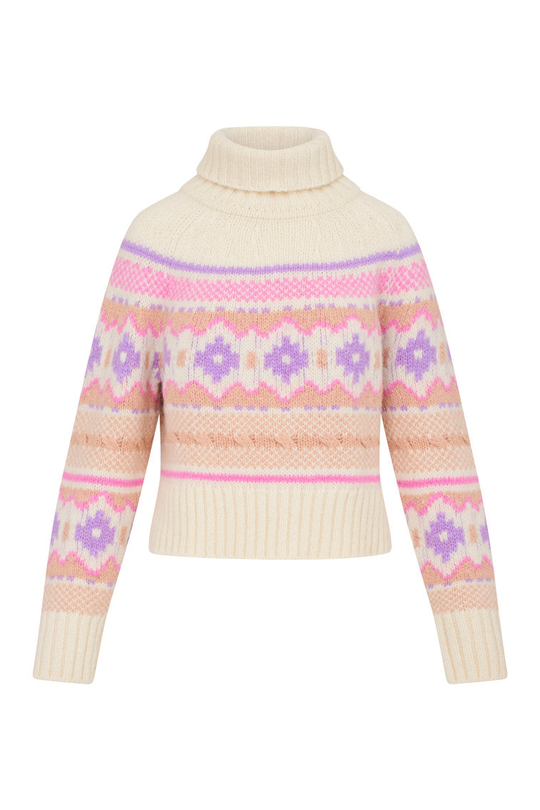 Isana Alpaca Turtleneck Sweater for Women - Soft Winter Pullover with High Neck - Cozy Casual & Office Wear for Cold Weather