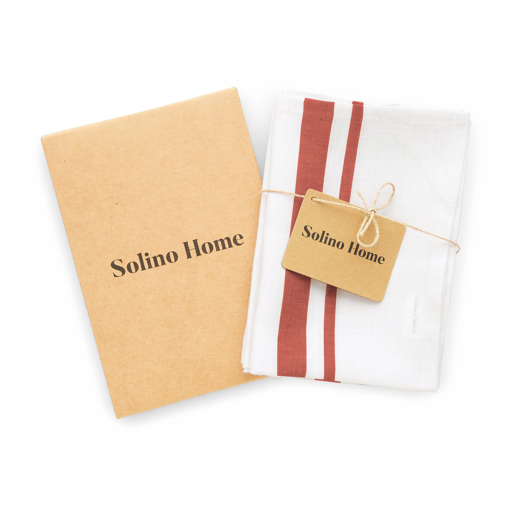French Striped Kitchen Towels Set of 2 - Absorbent Cotton Dish Cloths for Drying Dishes & Cleaning - Perfect for Farmhouse & Coastal Style Kitchens