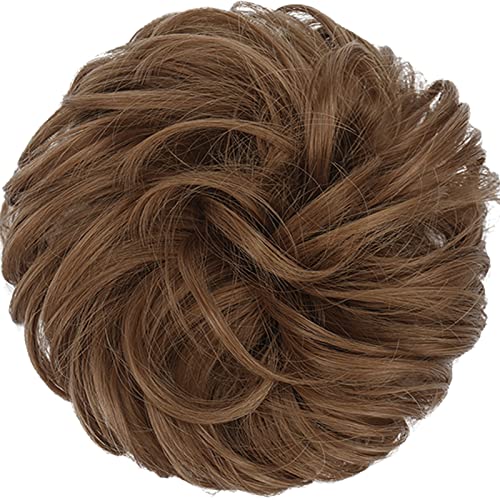 Large Curly Hair Bun Scrunchie Extension - Perfect for Ponytails, Updos & Everyday Hairstyles