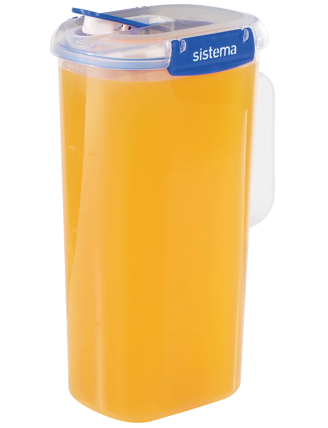 Klip It Plus 2L Juice Jug with Leak-Proof Lid - Dark Blue for Fresh Juice Storage & Outdoor Picnics
