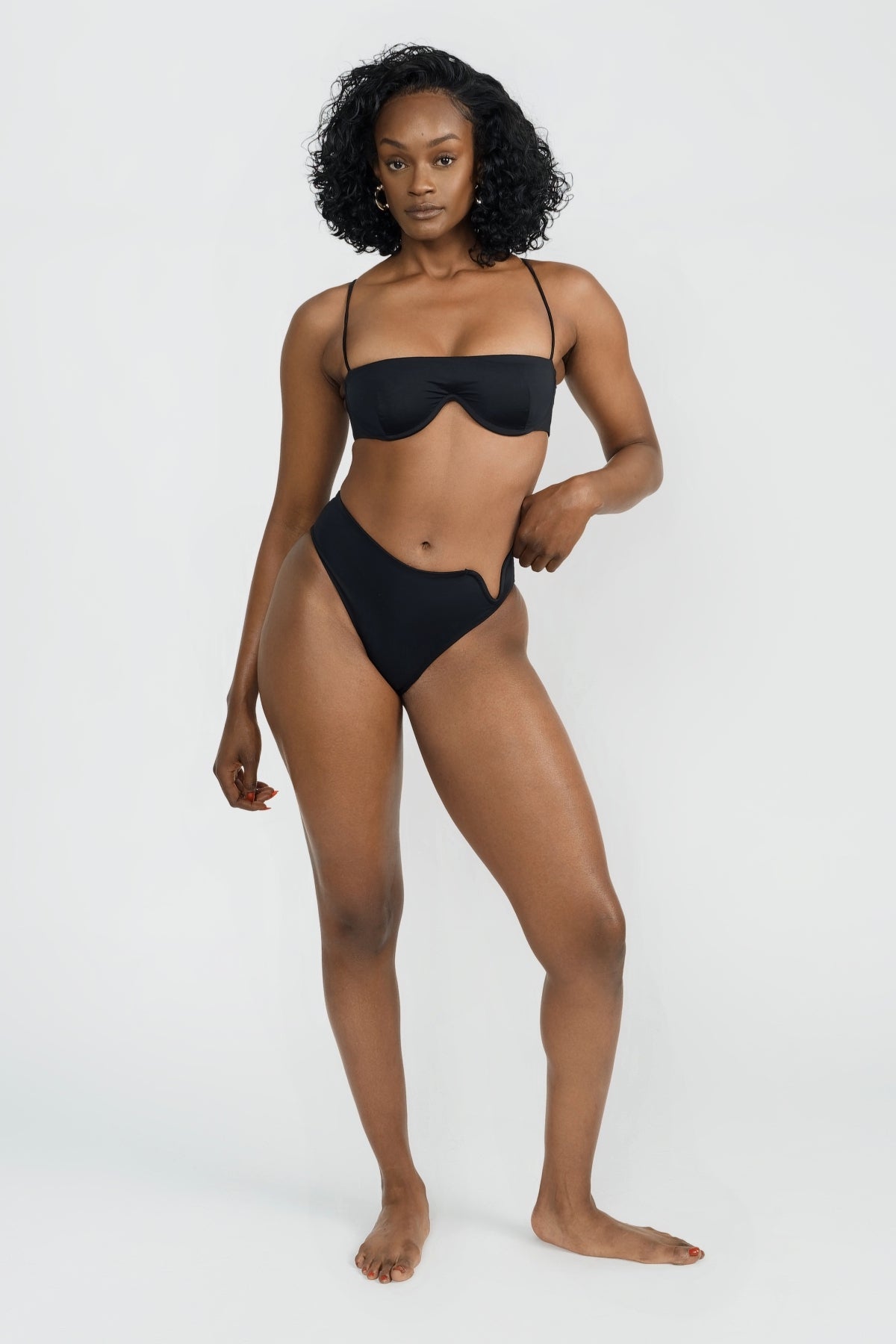 Eliza Full Coverage Women's Underwear - Comfortable High Waisted Panties for Everyday Wear - Perfect for Yoga, Work & Lounge - Black