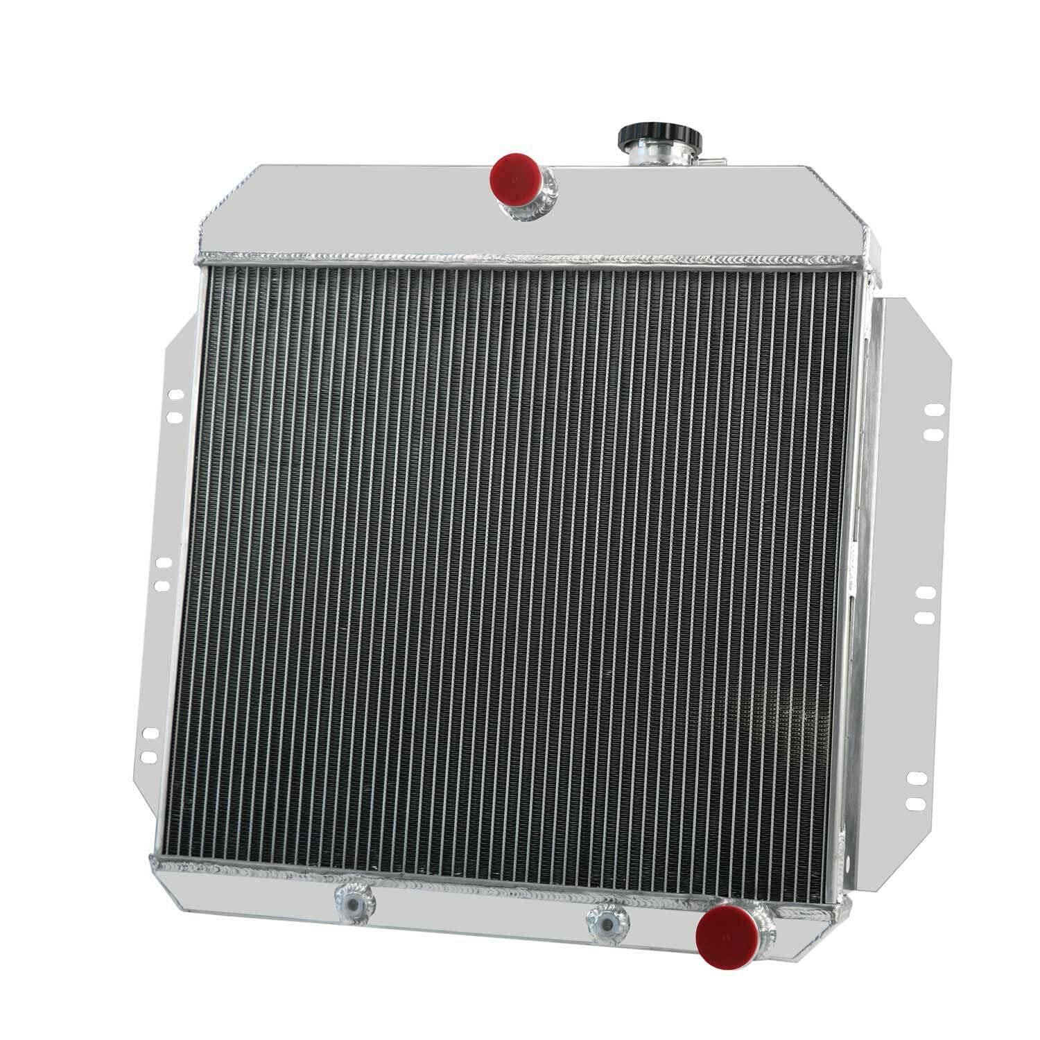4 Row Aluminum Radiator with Shroud Fan for 1960-1962 Chevy Apache Truck C10 C20 C30 - Heavy Duty Cooling Upgrade for Classic Truck Restoration & Hot Rod Builds