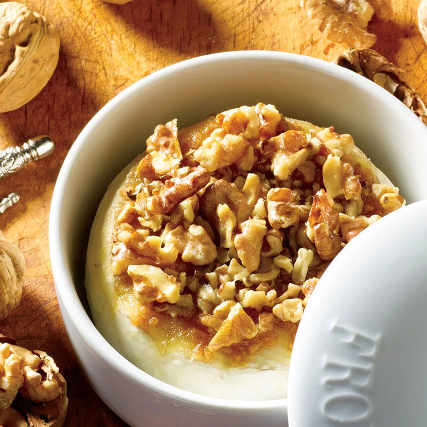 Gourmet Du Village Maple & Walnut Baked Brie Topping - Premium Cheese Spread for Crackers, Bread & Charcuterie Boards - Perfect for Parties, Holidays & Gourmet Entertaining