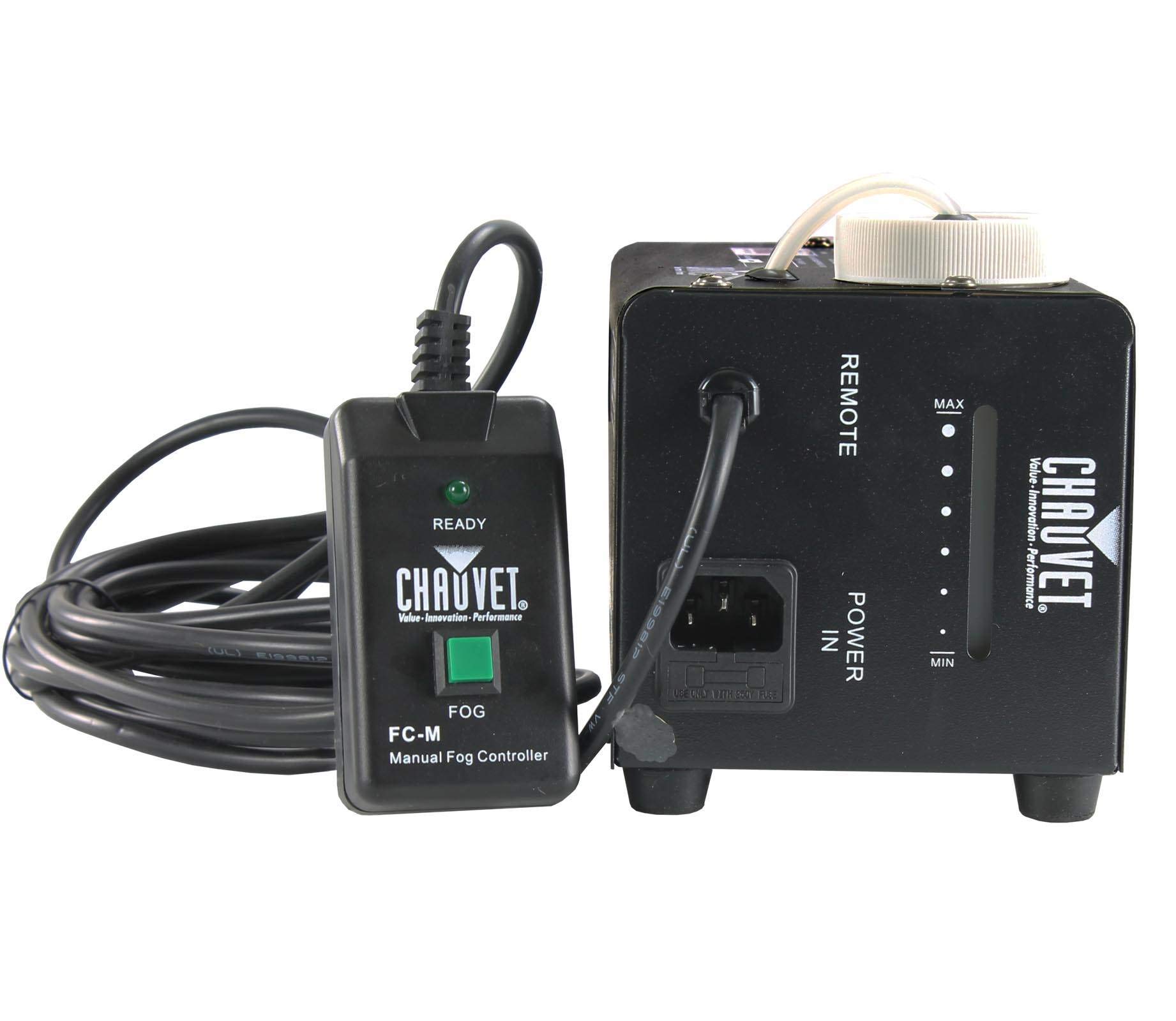 Chauvet DJ Halloween Fog Smoke Machine with Fog Fluid & Wired Remote - 2 Pack for Haunted Houses, Parties & Stage Performances